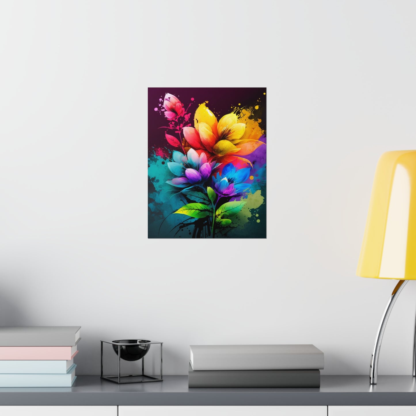 Premium Matte Vertical Posters Bright Spring Flowers 3