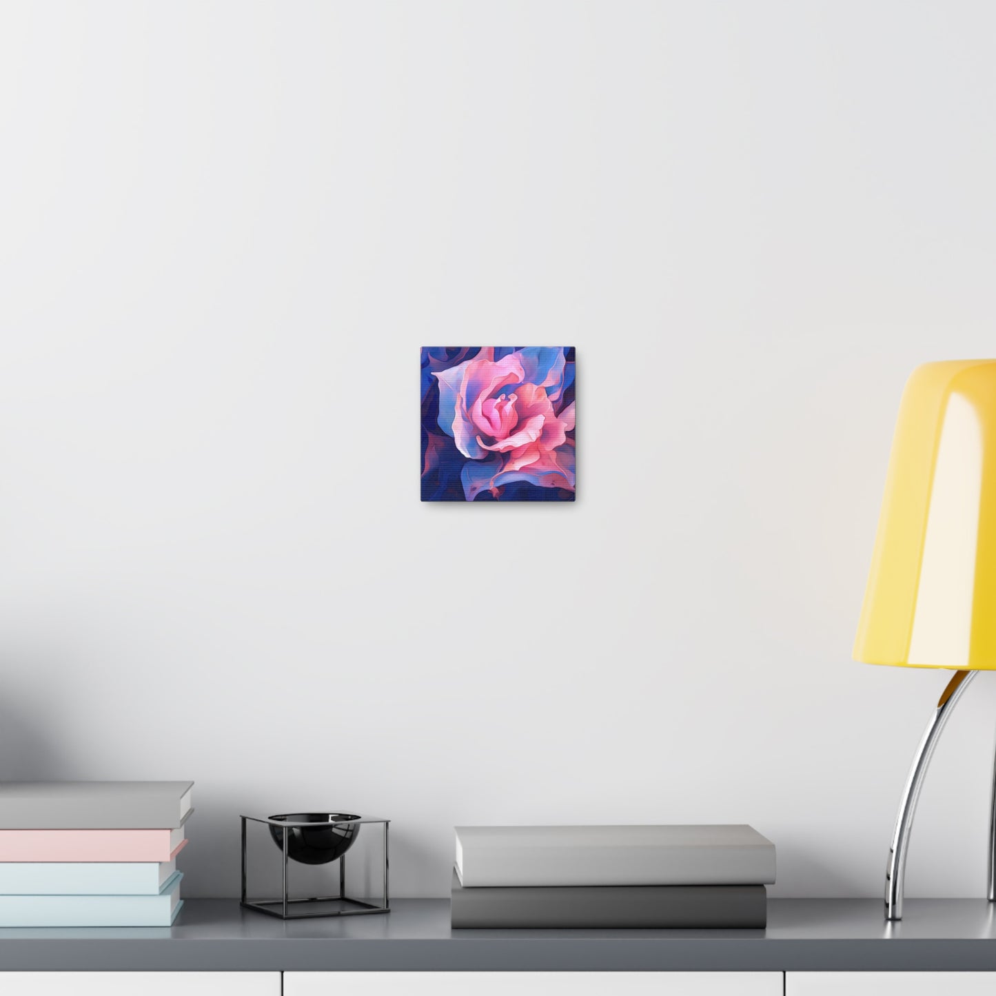 Canvas Gallery Wraps Pink & Blue Tulip Rose 1
