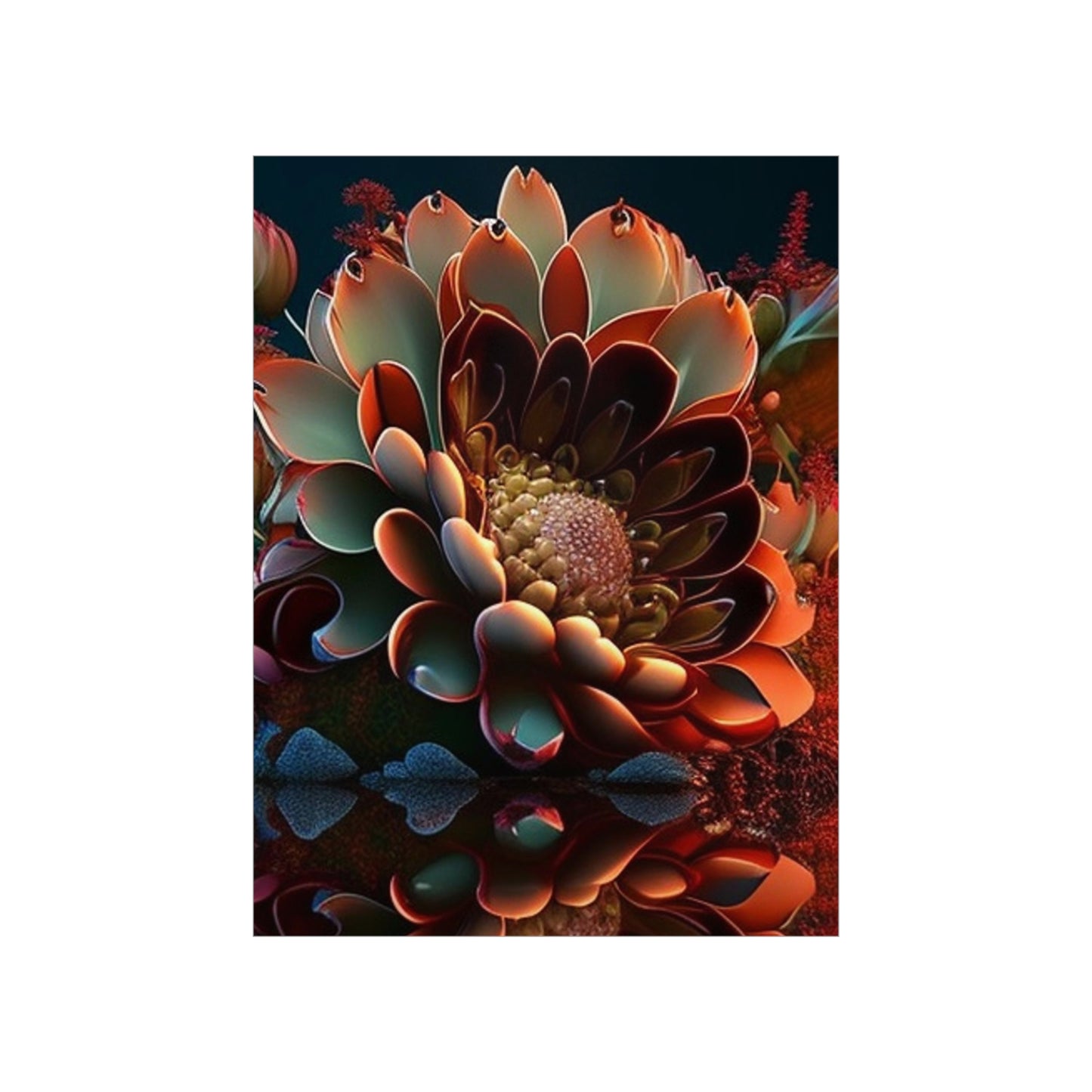 Premium Matte Vertical Posters Flower Arangment 4