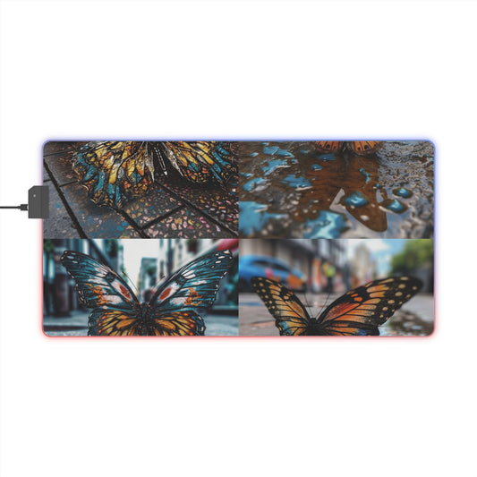 LED Gaming Mouse Pad Water Butterfly Street 5