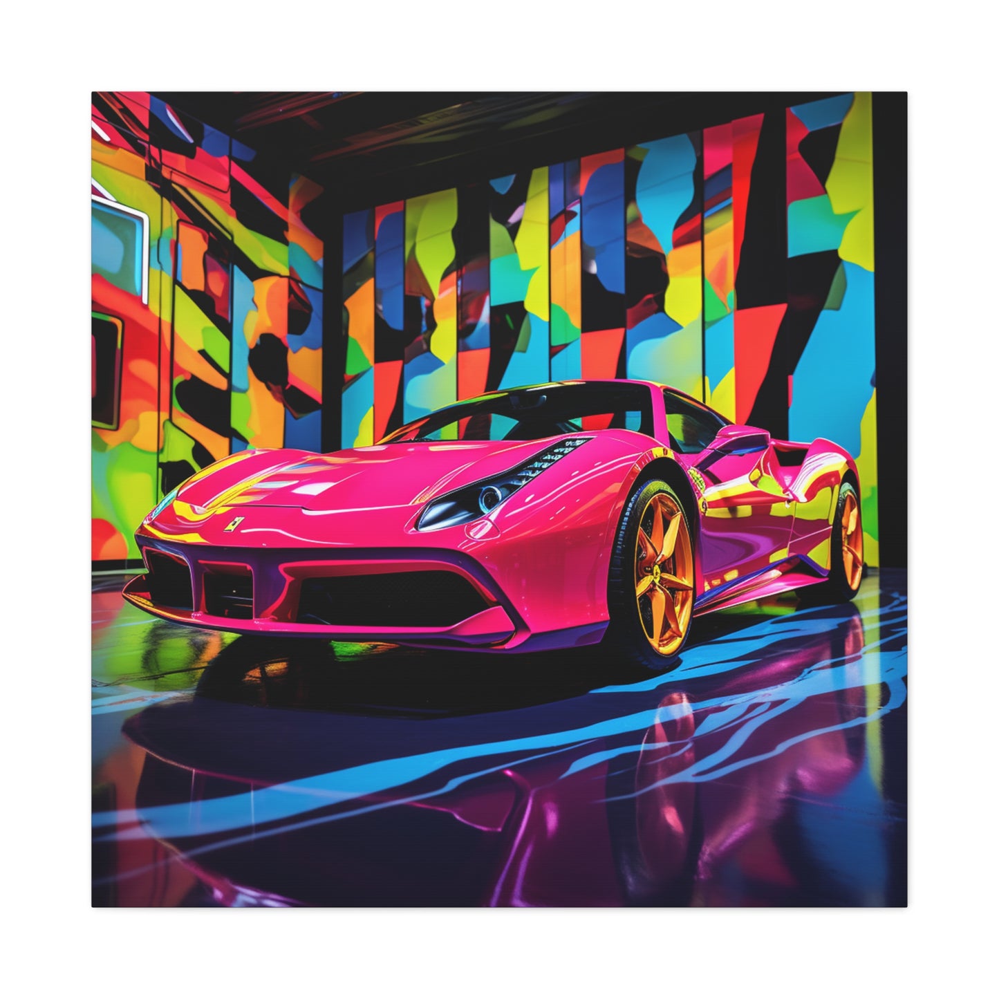 Canvas Gallery Wraps Ferrari Flair Macro 1