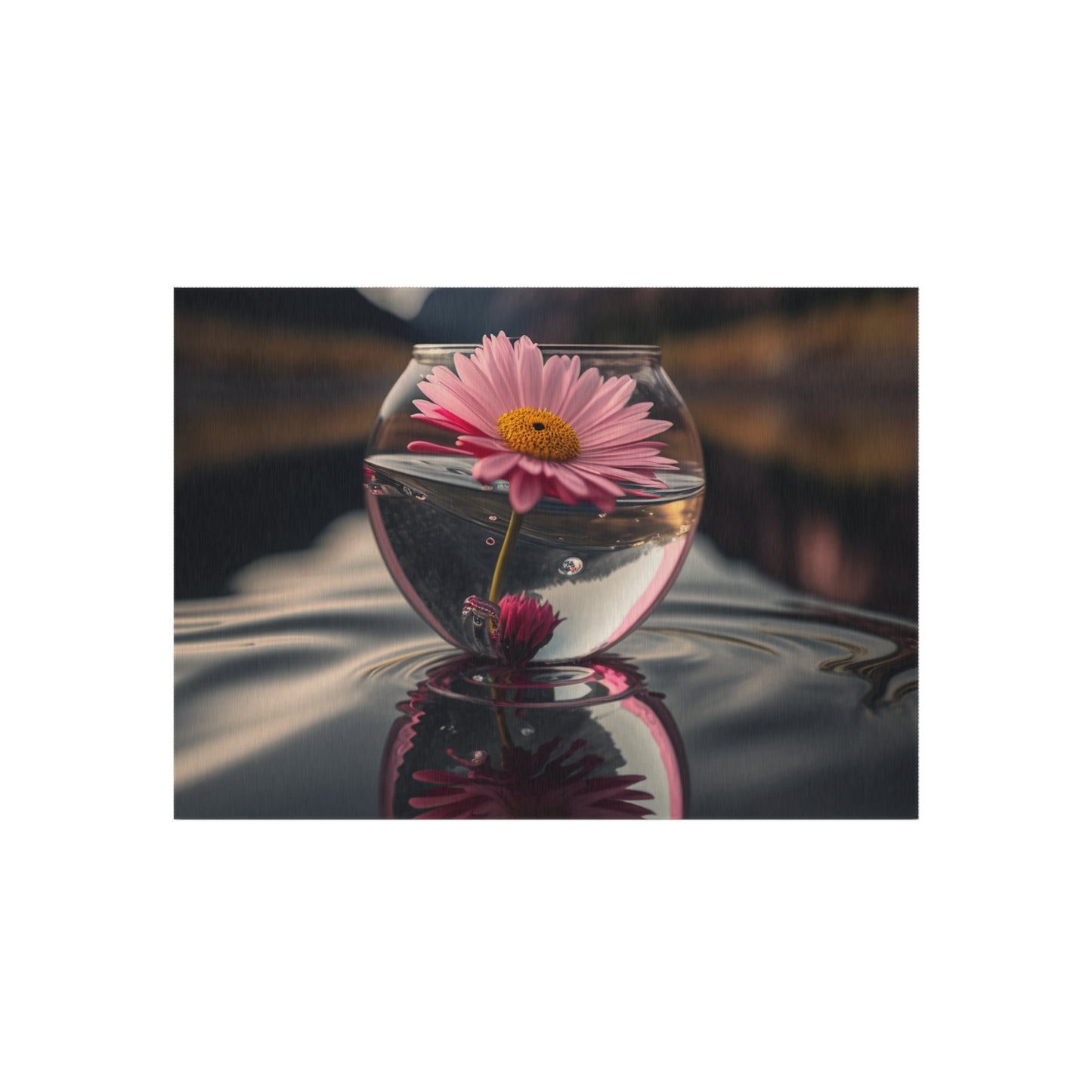 Outdoor Rug  Daisy in a vase 2