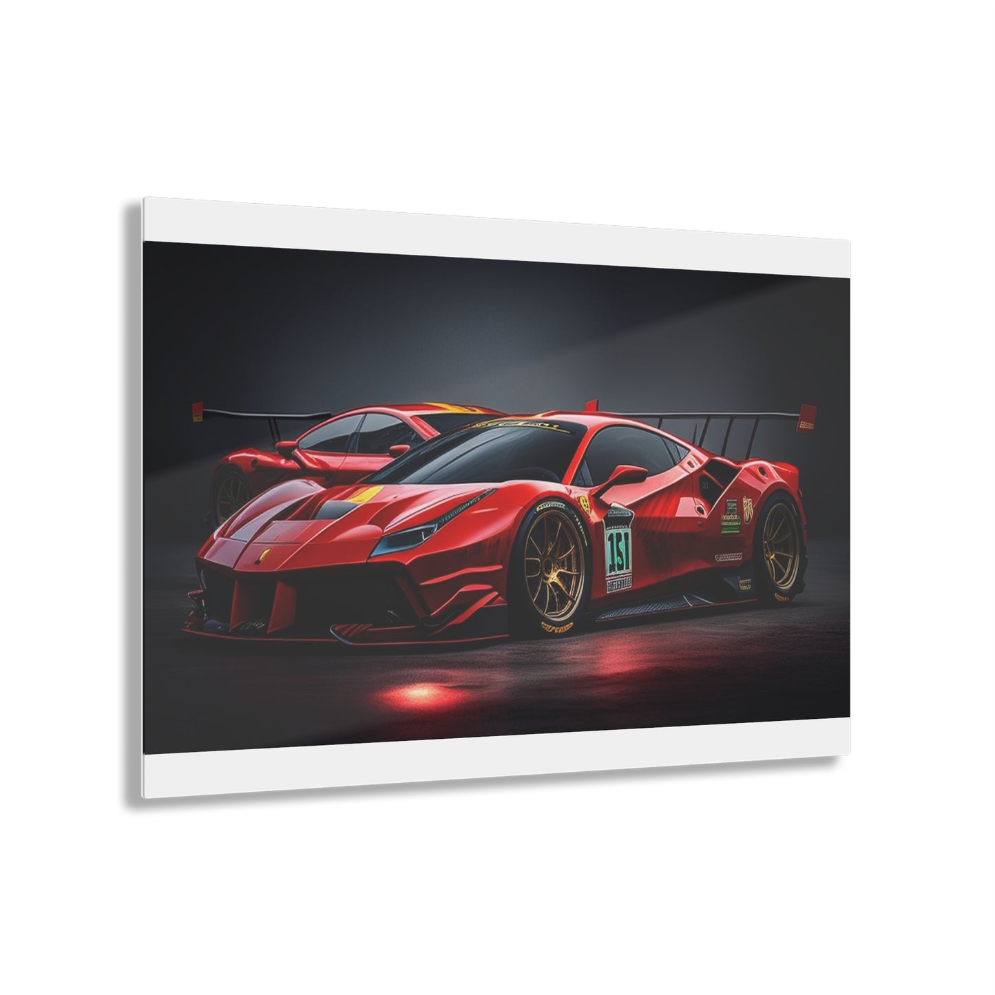 Acrylic Prints Ferrari Red 2