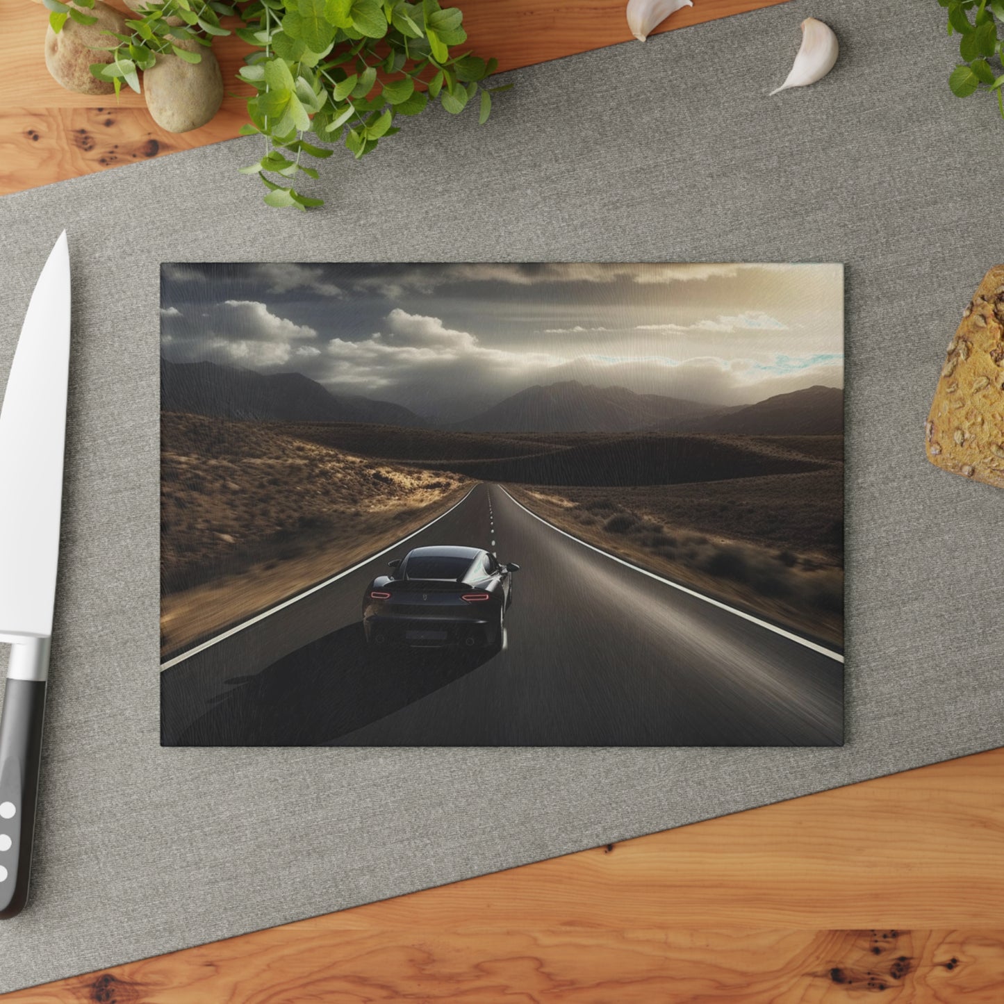 Glass Cutting Board Ferrari Road 3