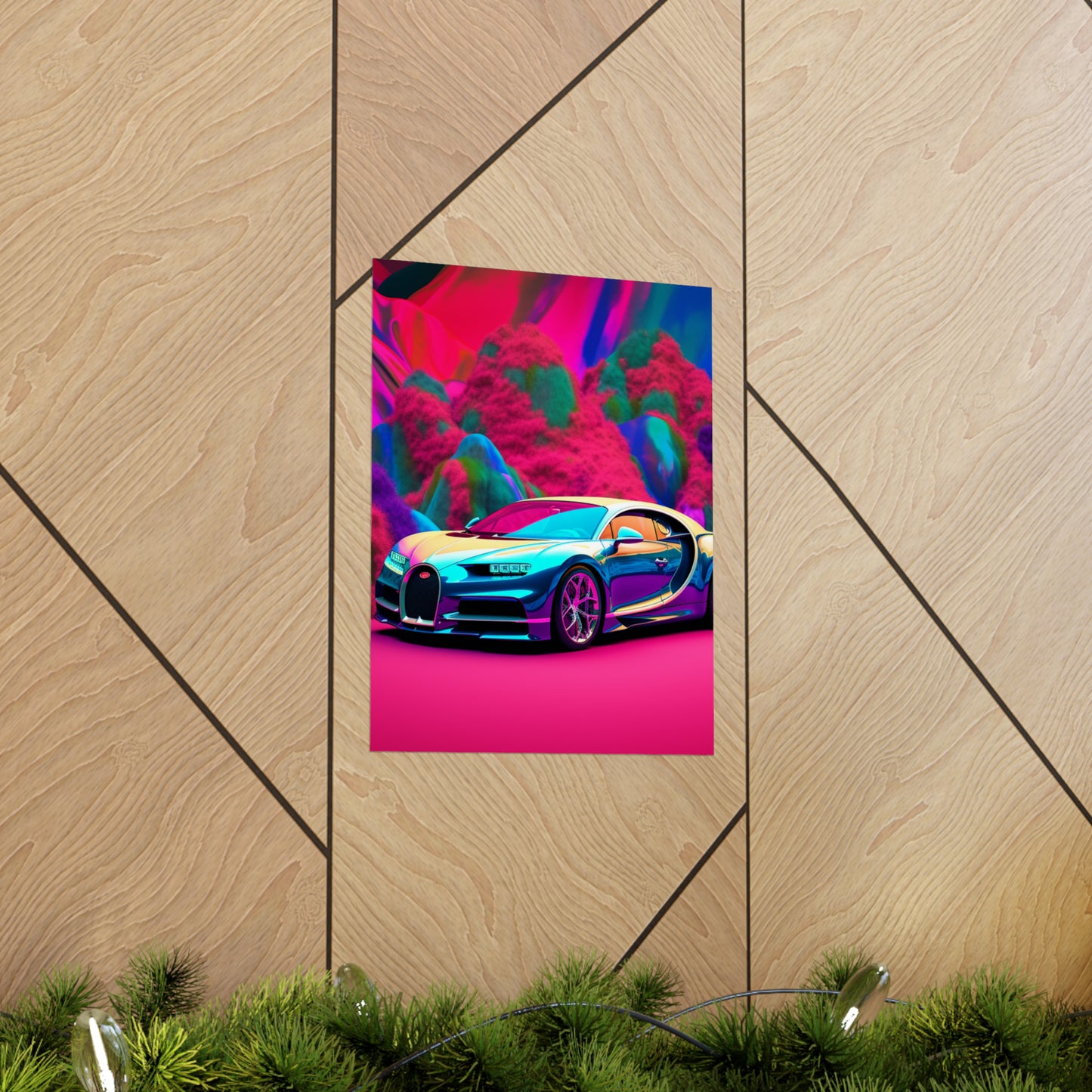 Premium Matte Vertical Posters Florescent Bugatti Flair 4