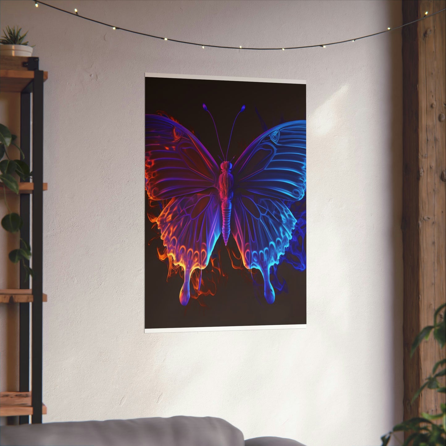 Premium Matte Vertical Posters Thermal Butterfly 1