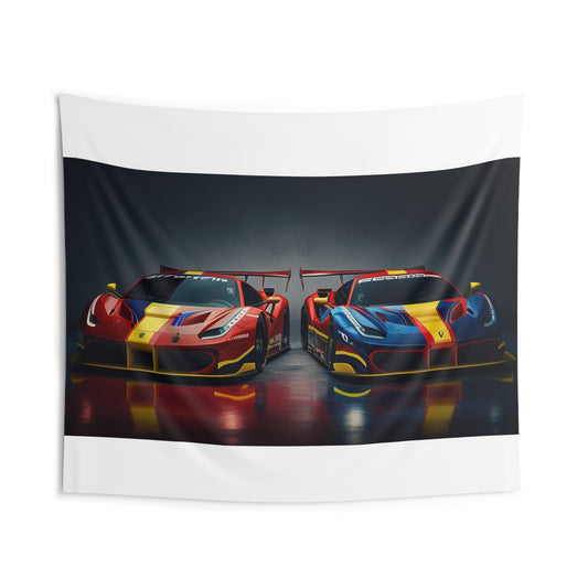 Indoor Wall Tapestries Ferrari Red Blue 4