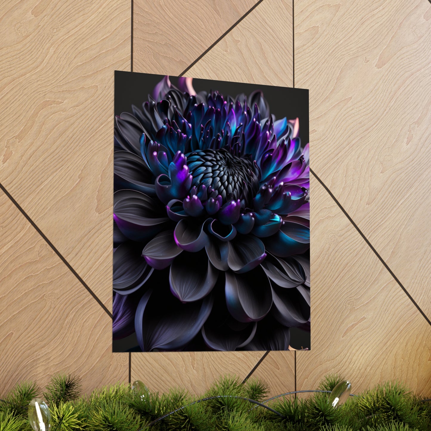 Premium Matte Vertical Posters Dahlia Purple 2