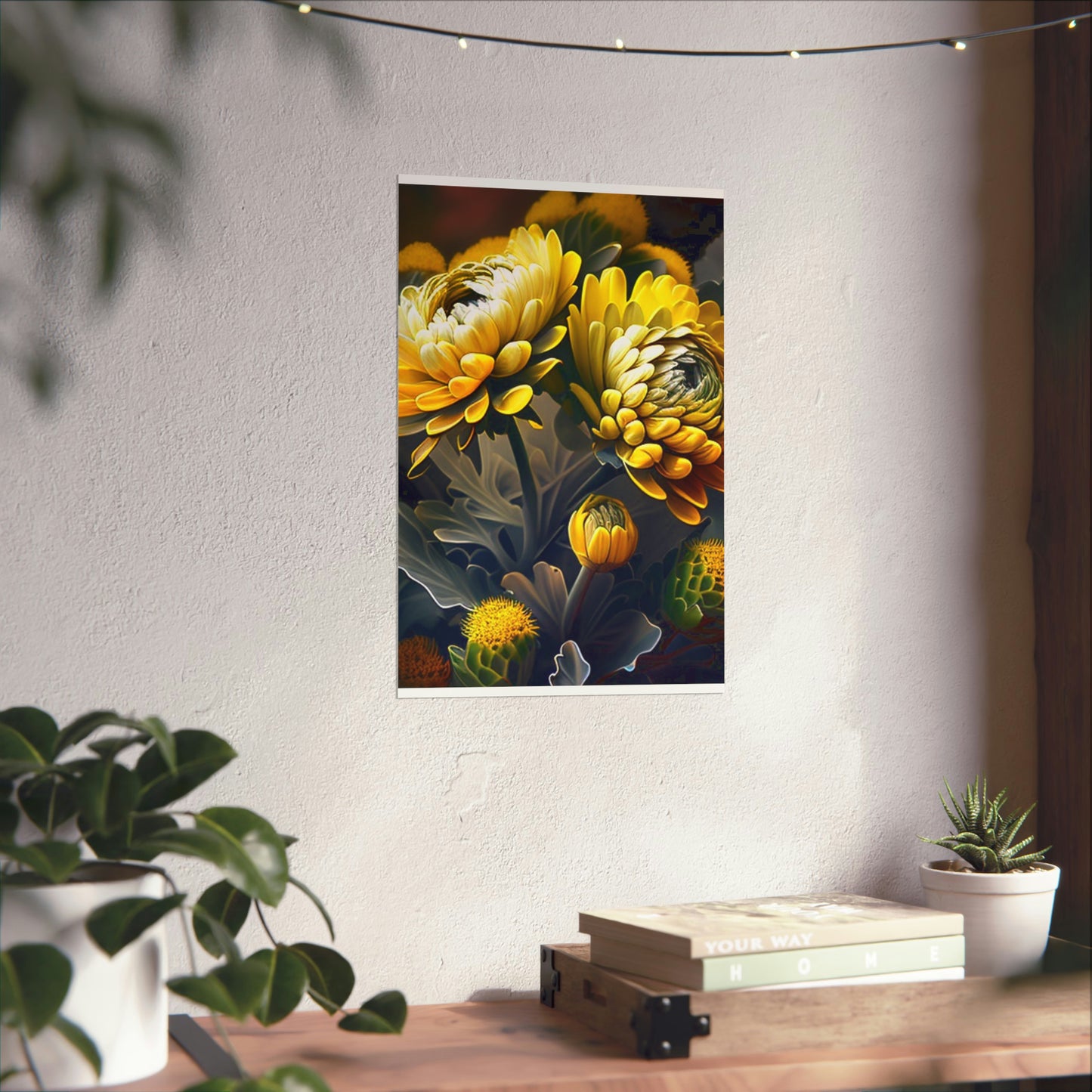 Premium Matte Vertical Posters Yellow Hermosas Flores Amarillas 2