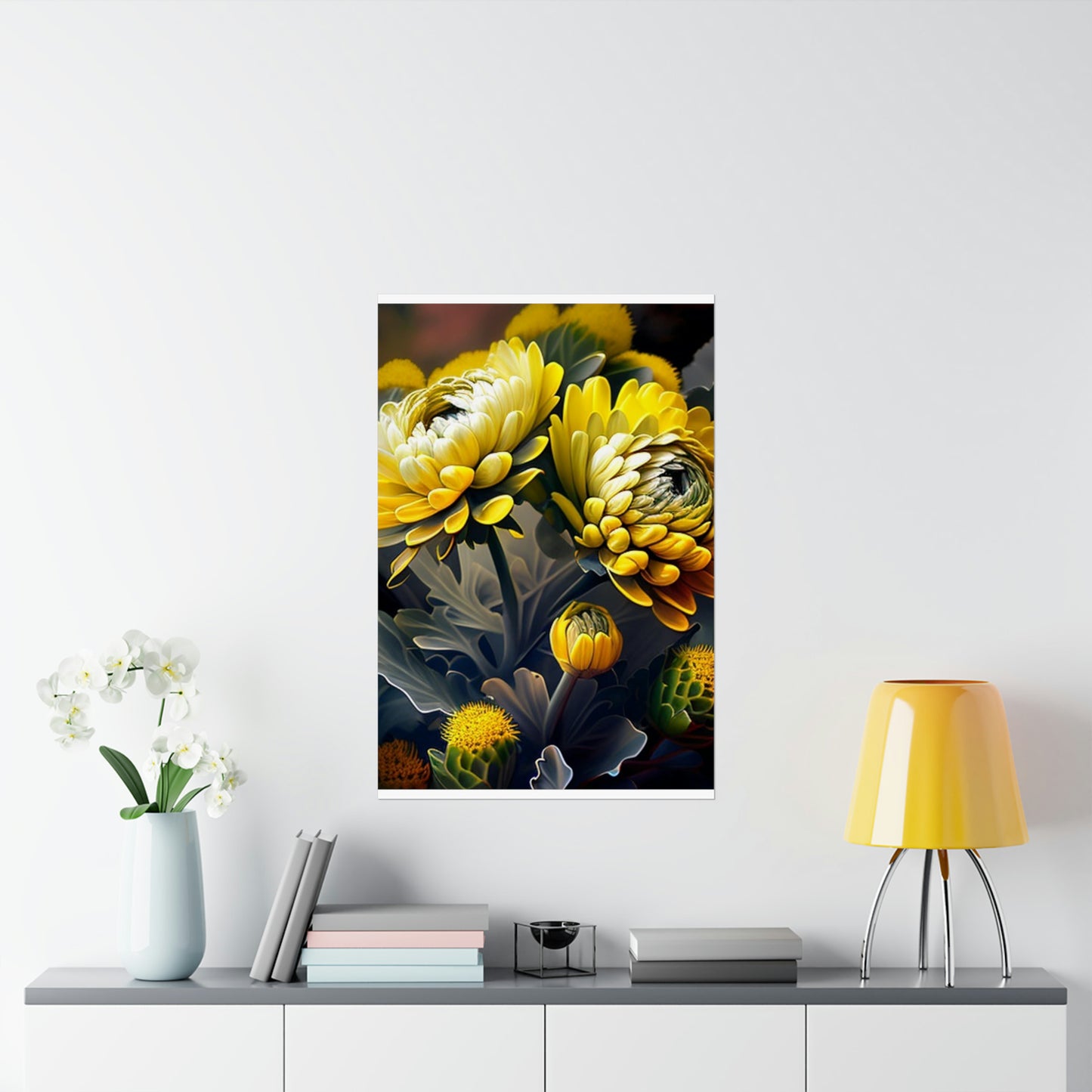 Premium Matte Vertical Posters Yellow Hermosas Flores Amarillas 2