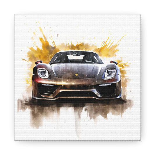 Canvas Gallery Wraps 918 Spyder white background driving fast with water splashing 1