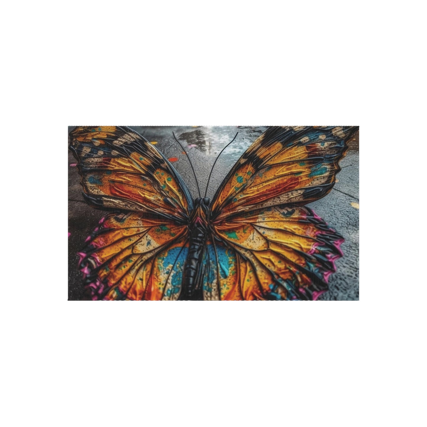 Outdoor Rug  Liquid Street Butterfly 1