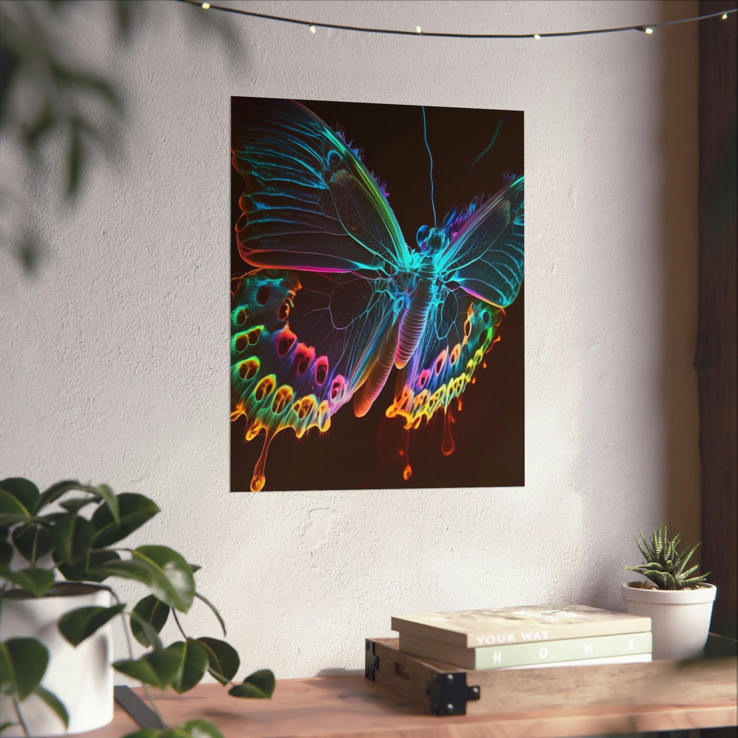 Premium Matte Vertical Posters Thermal Butterfly 2