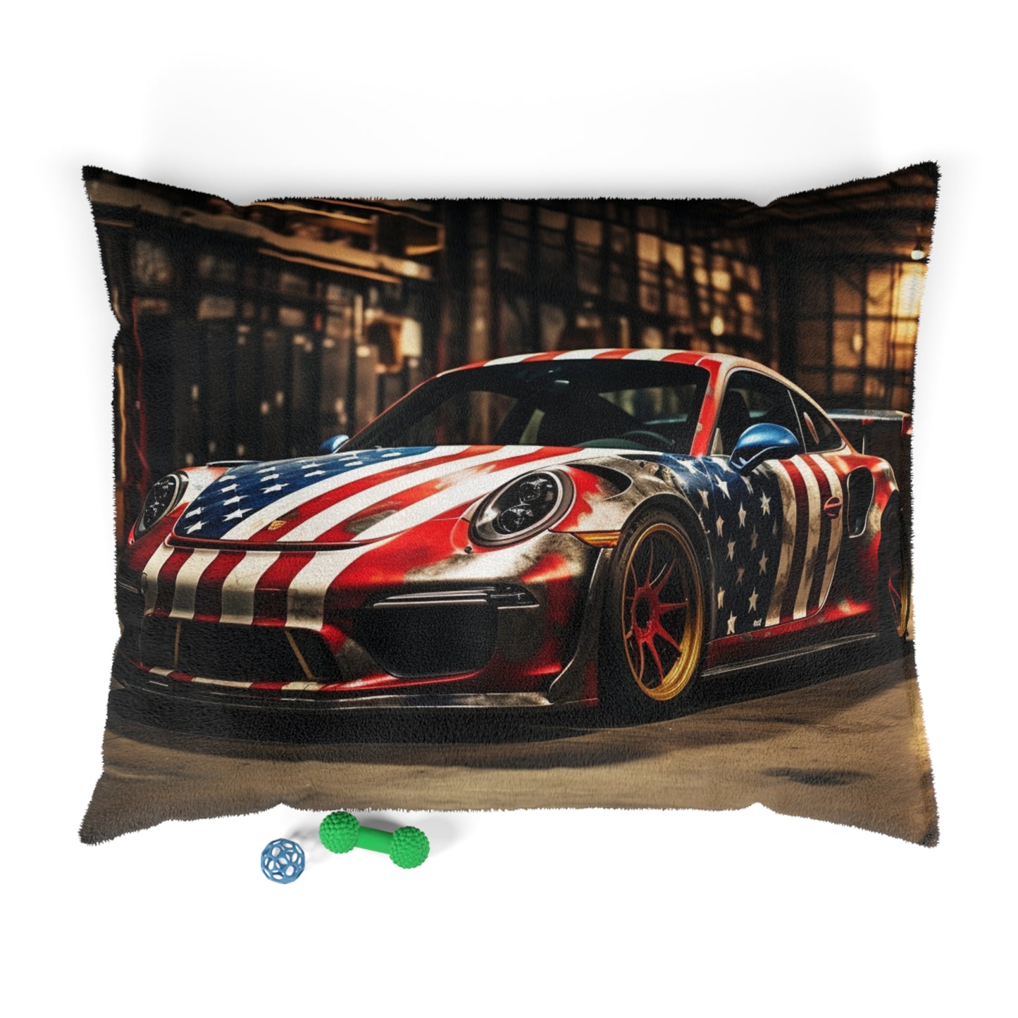 Pet Bed American Flag Porsche 4