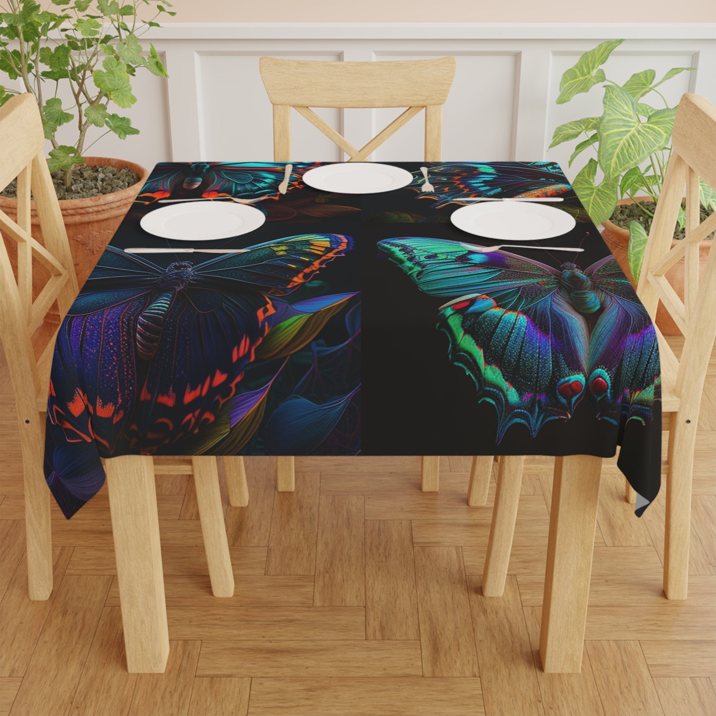 Tablecloth Hue Neon Butterfly 5