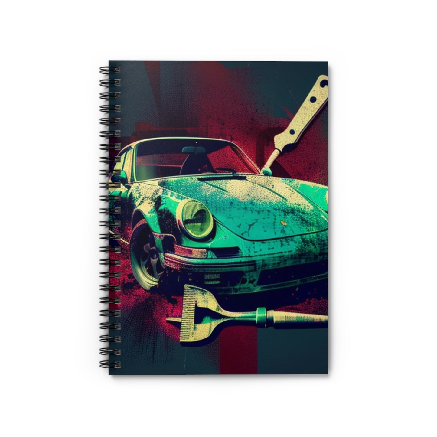 Spiral Notebook - Ruled Line Porsche Abstract 4