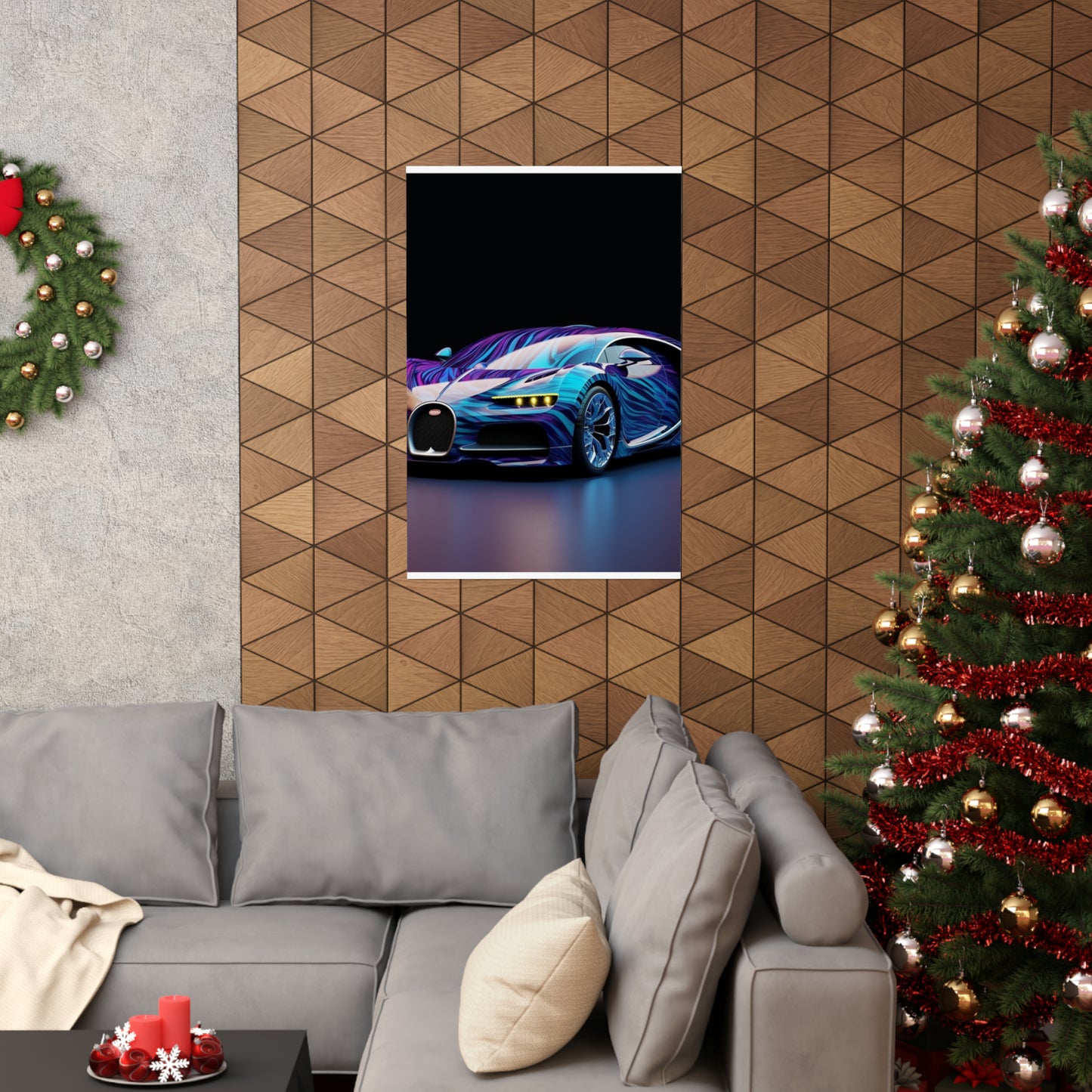 Premium Matte Vertical Posters Bugatti Abstract Flair 3