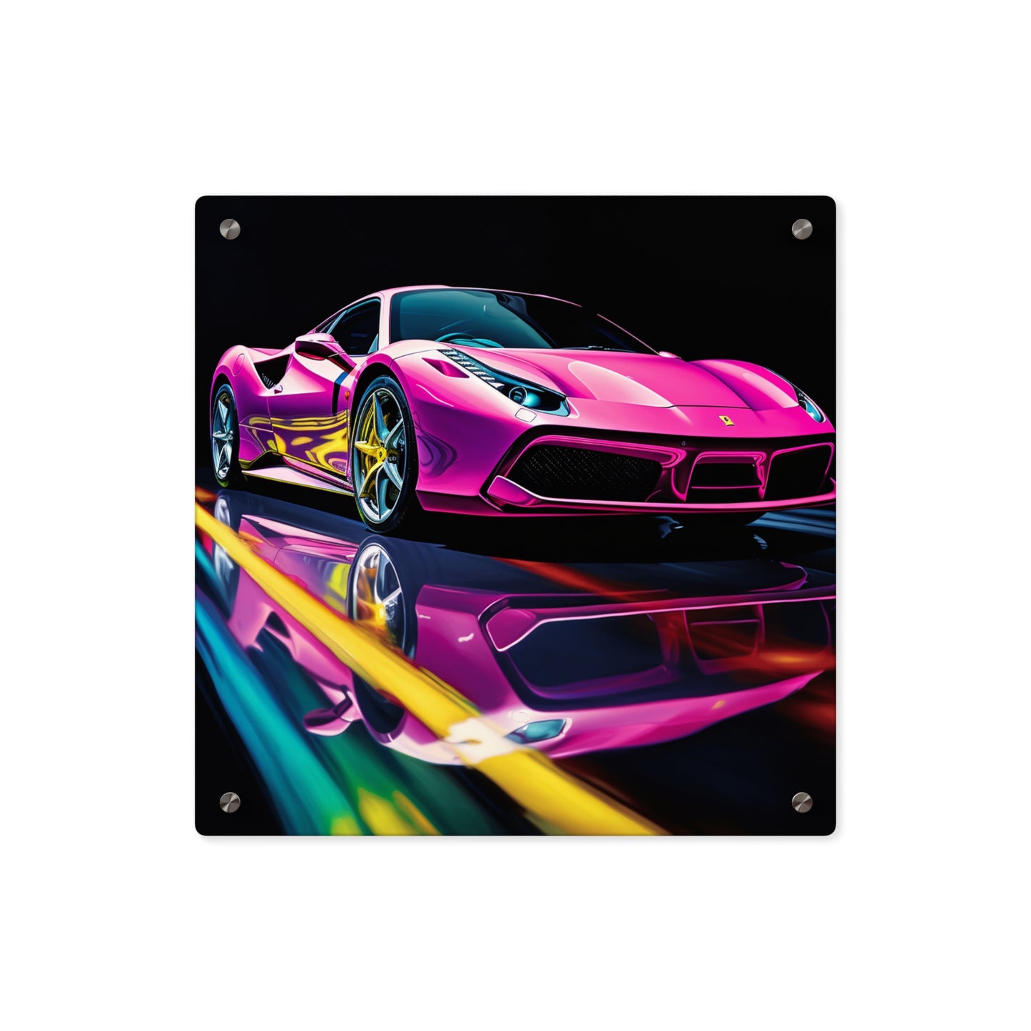 Acrylic Wall Art Panels Ferrari Flair Macro 4