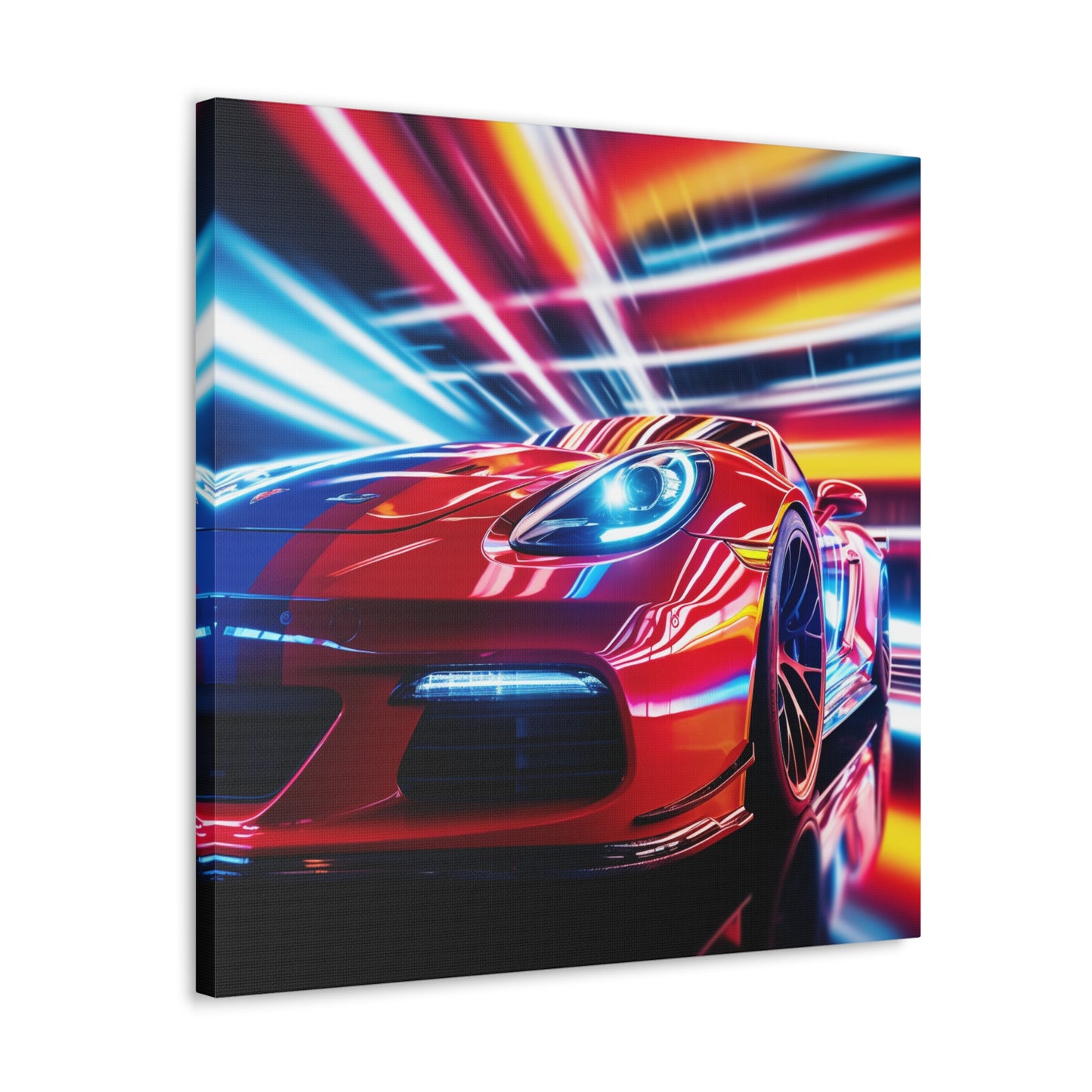 Canvas Gallery Wraps Macro Flag Ferrari 1