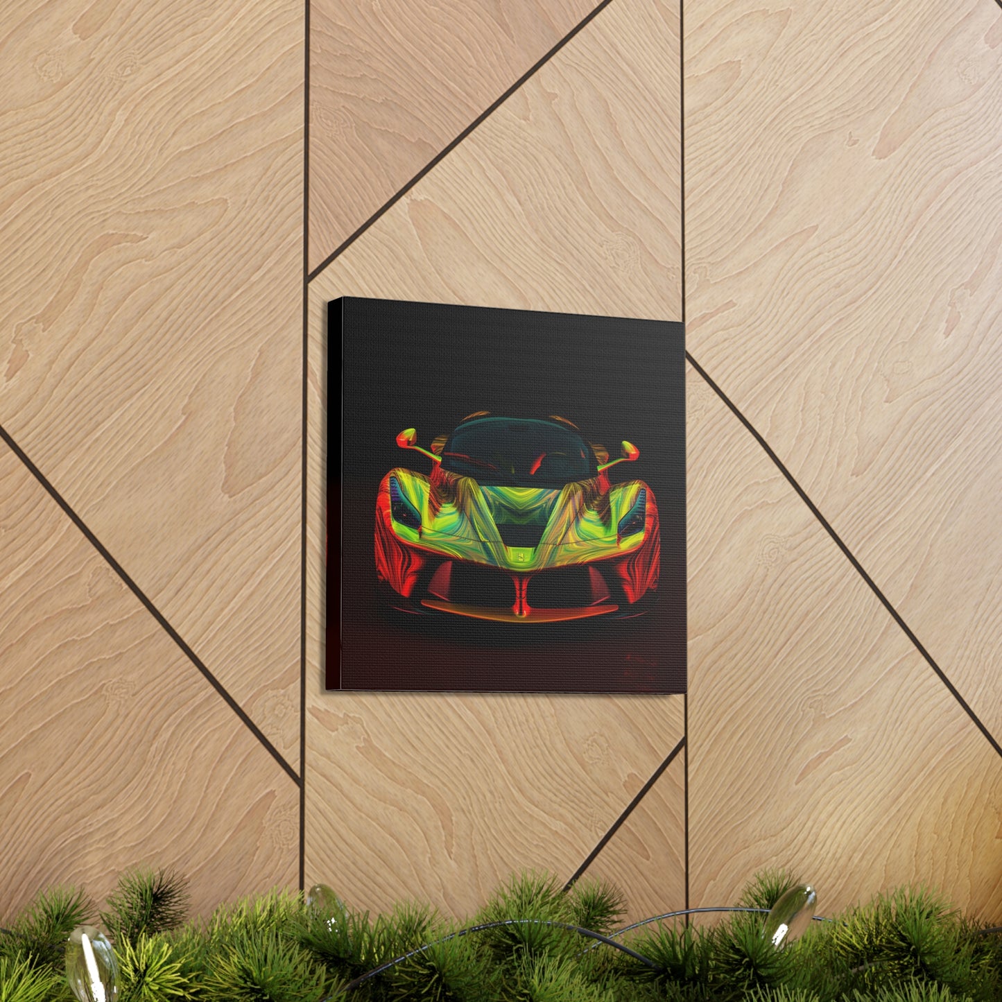 Canvas Gallery Wraps Ferrari Neon 1