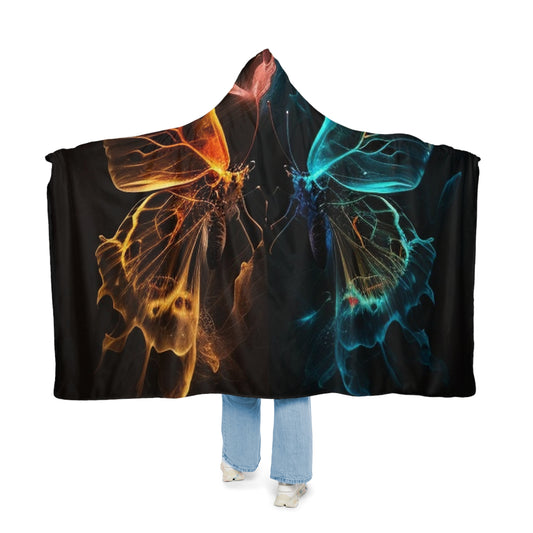 Snuggle Hooded Blanket Kiss Neon Butterfly 4