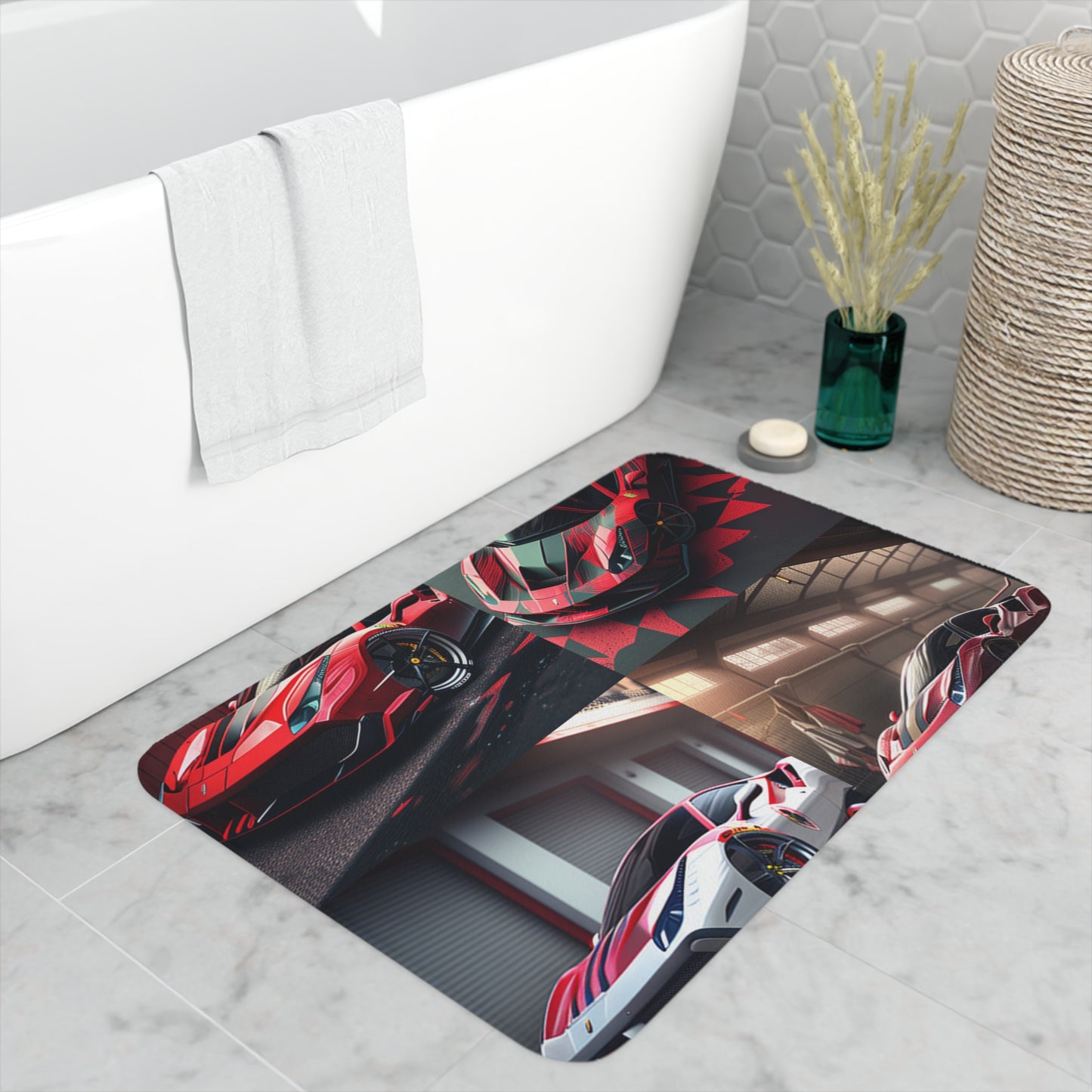 Memory Foam Bath Mat Ferrari Hyper 5