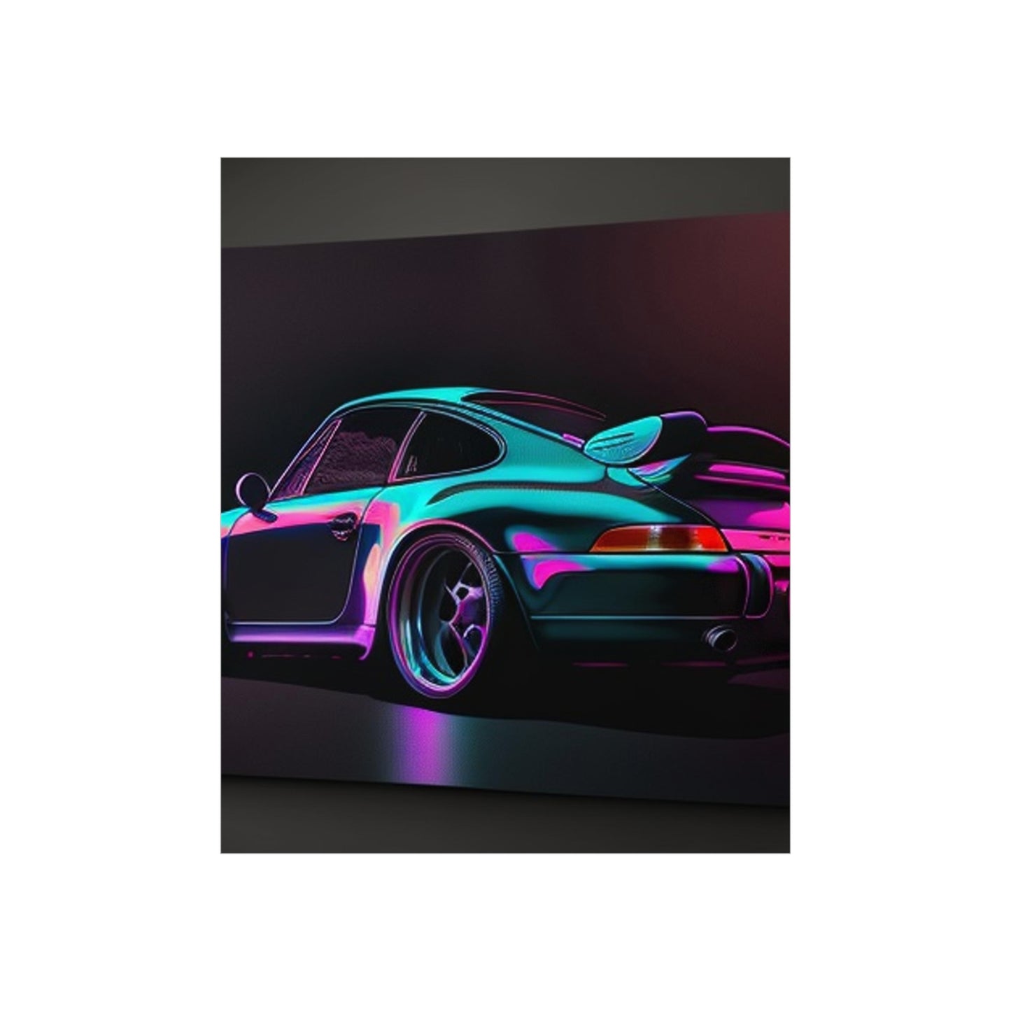 Premium Matte Vertical Posters Porsche Purple 1