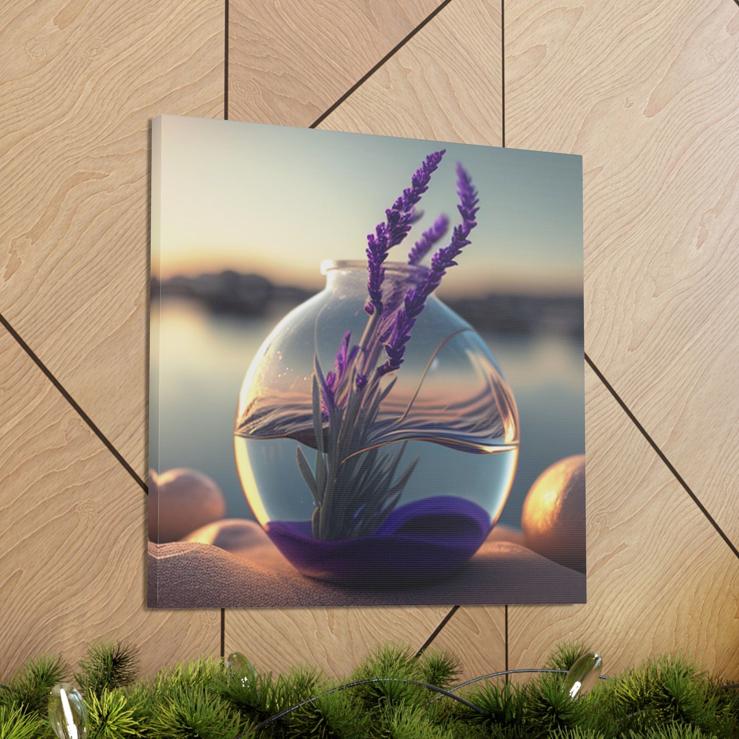 Canvas Gallery Wraps Lavender in a vase 3