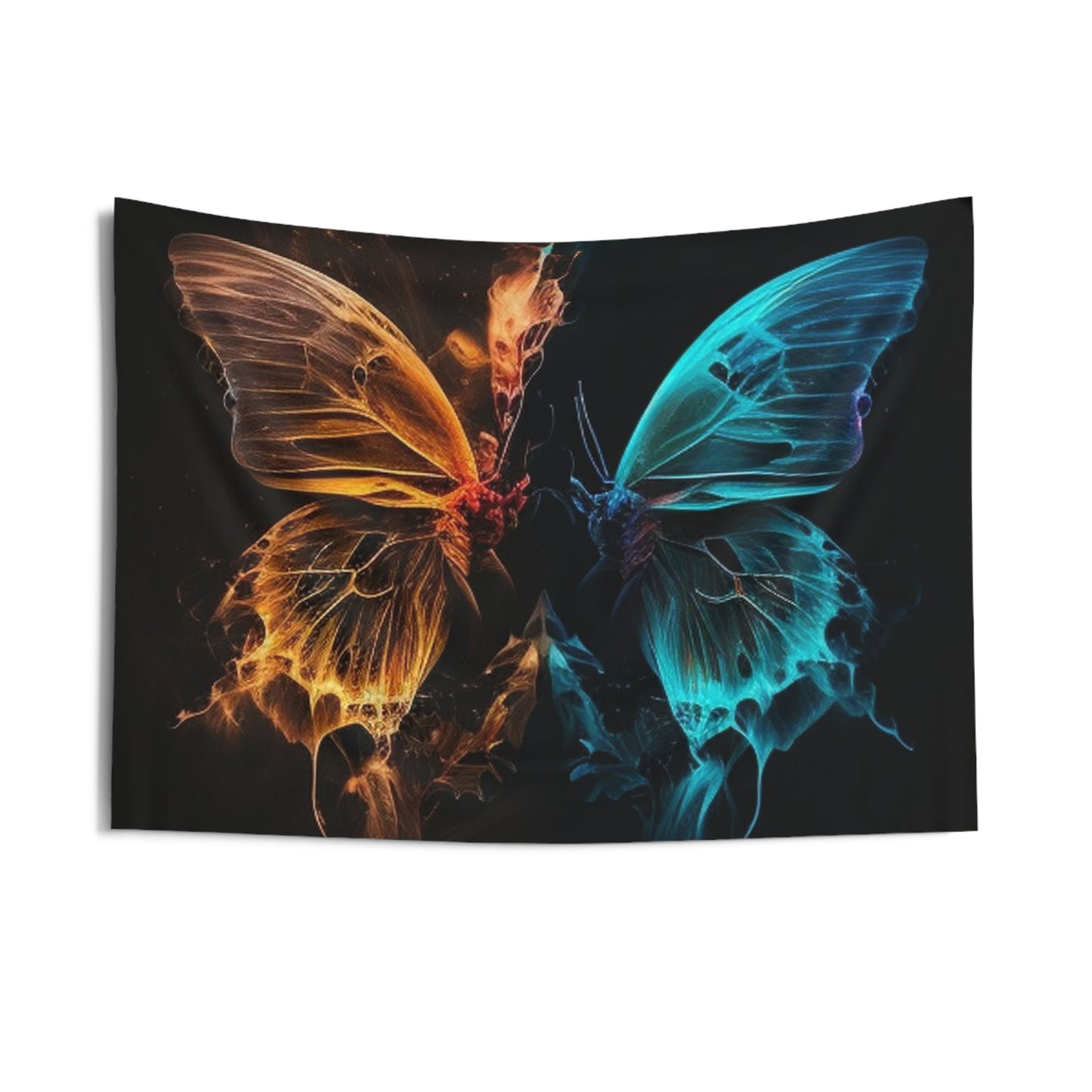 Indoor Wall Tapestries Neon Glo Butterfly 4
