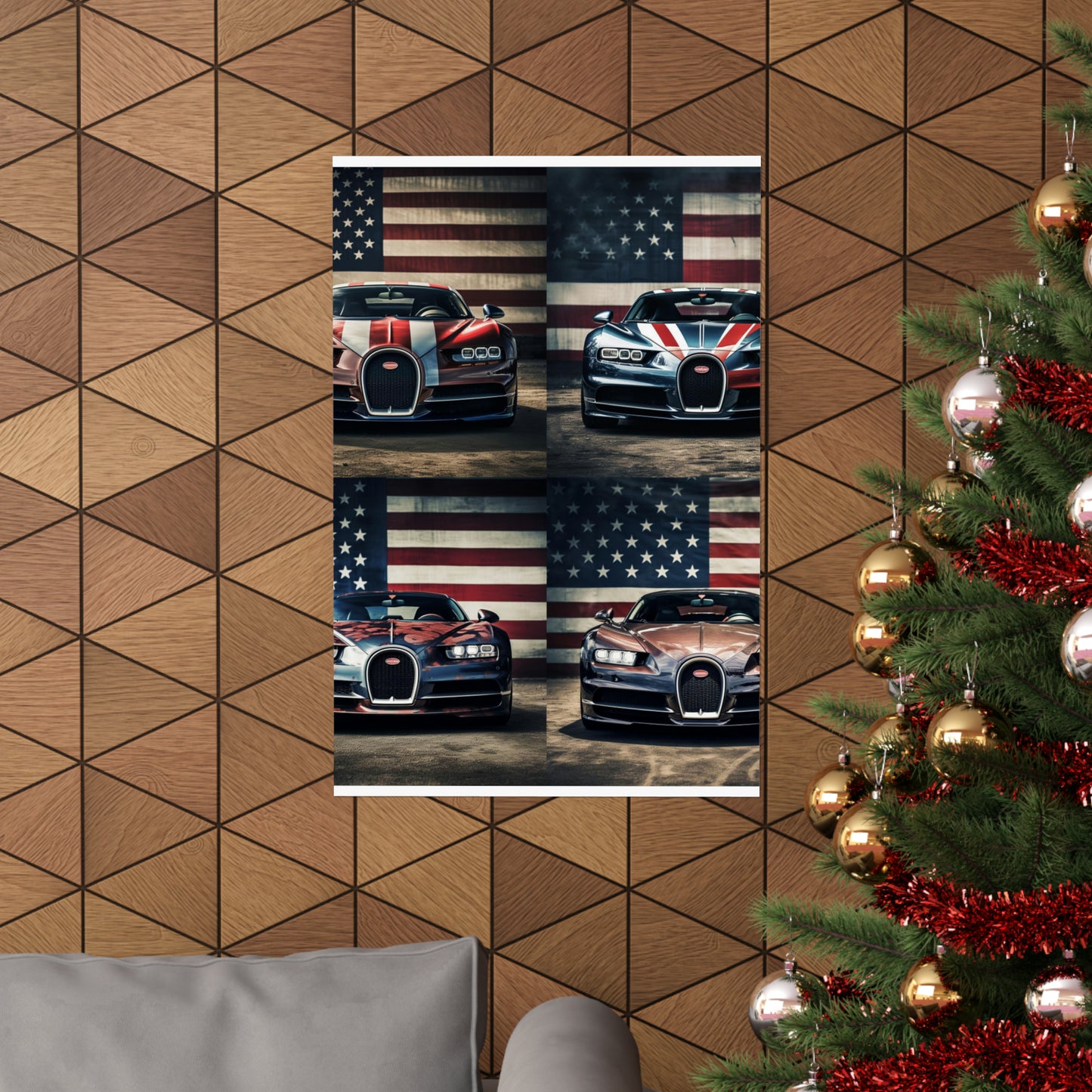 Premium Matte Vertical Posters Bugatti Flag 5