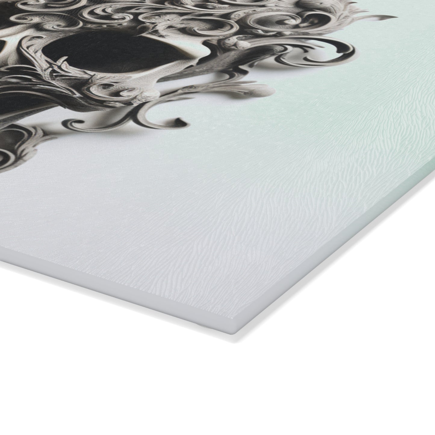 Glass Cutting Board Skull Treble Clef 2