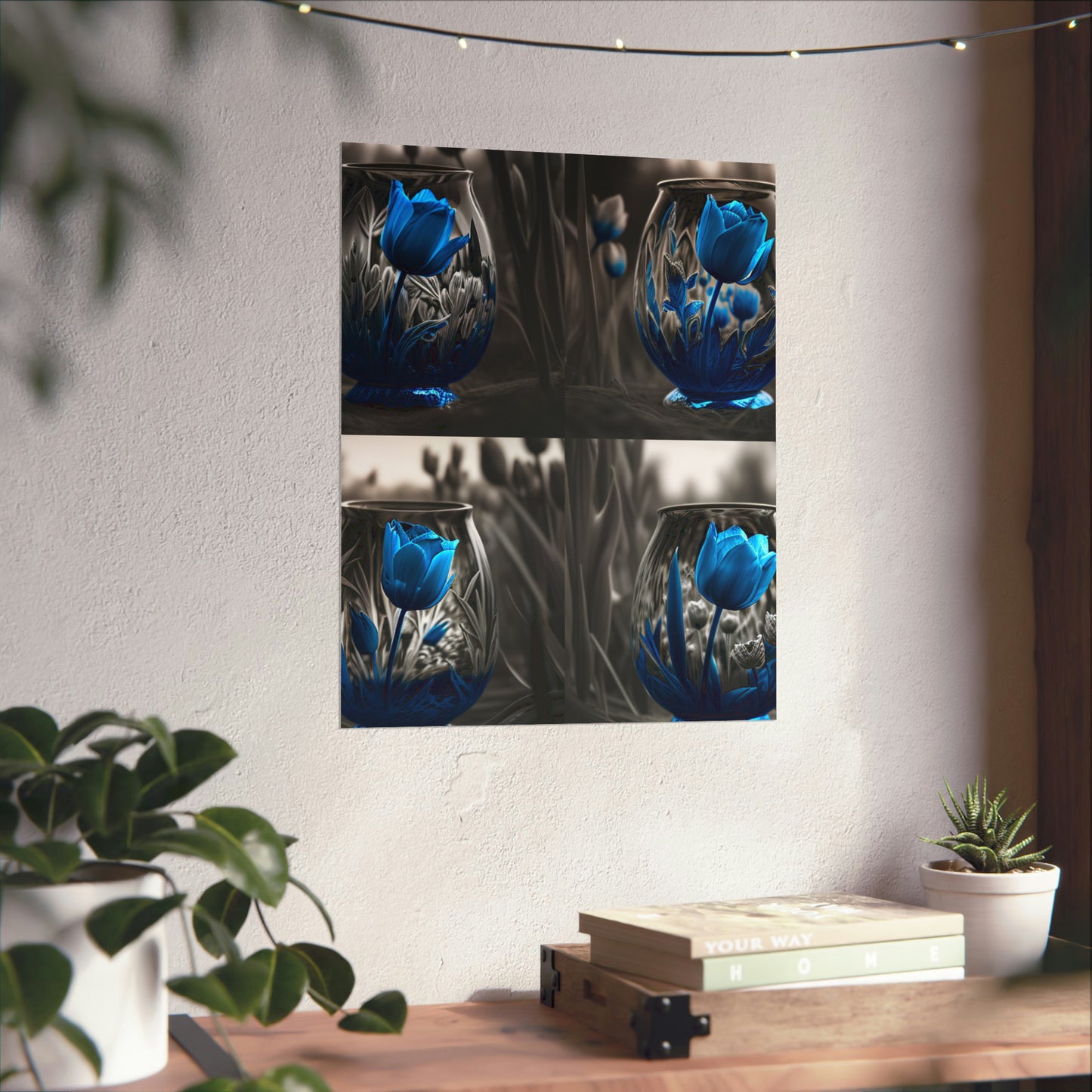 Premium Matte Vertical Posters Tulip Blue 5