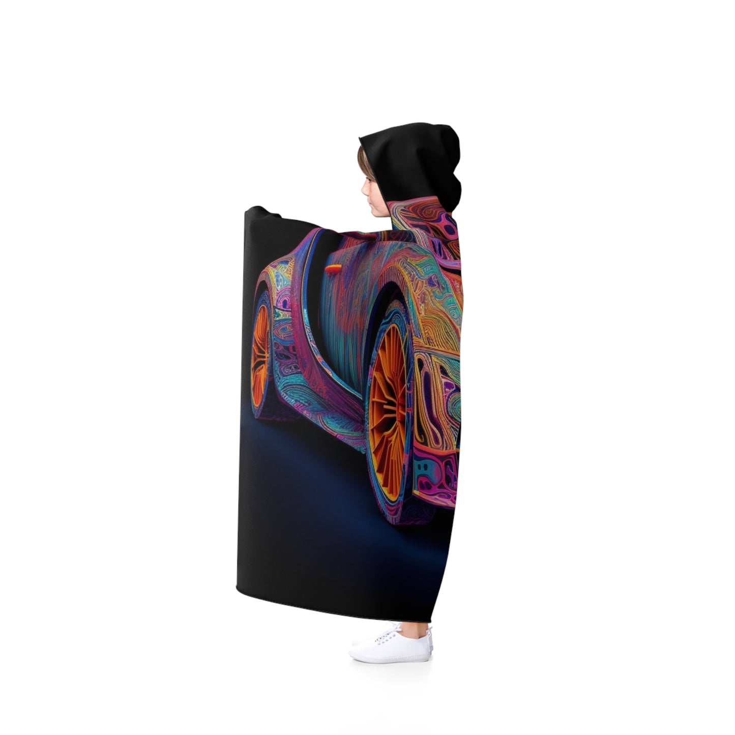 Hooded Blanket Bugatti Abstract Concept 1