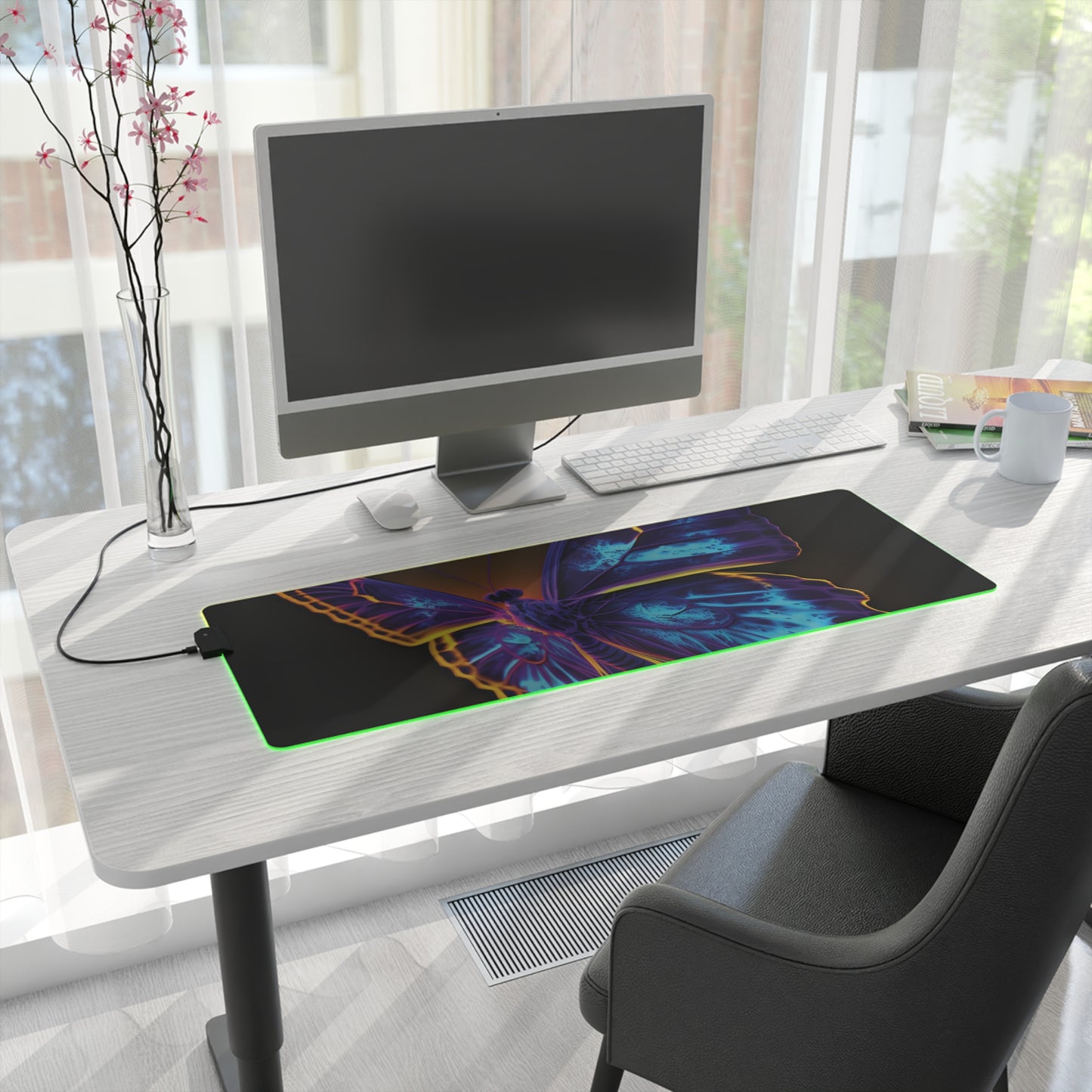 LED Gaming Mouse Pad Thermal Butterfly 4