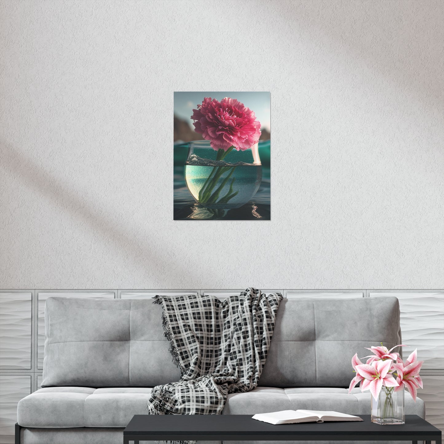 Premium Matte Vertical Posters Carnation 1