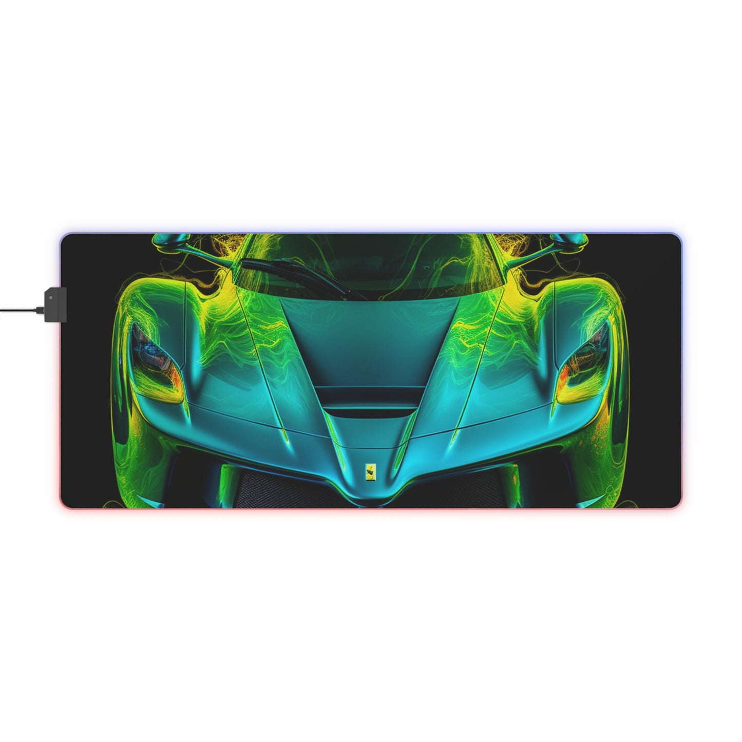 LED Gaming Mouse Pad Ferrari Neon 2