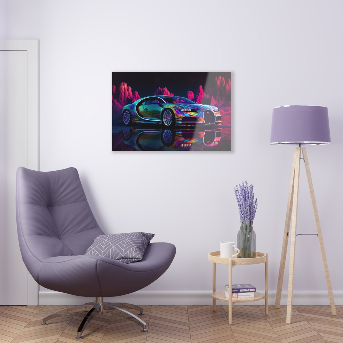 Acrylic Prints Florescent Bugatti Flair 2