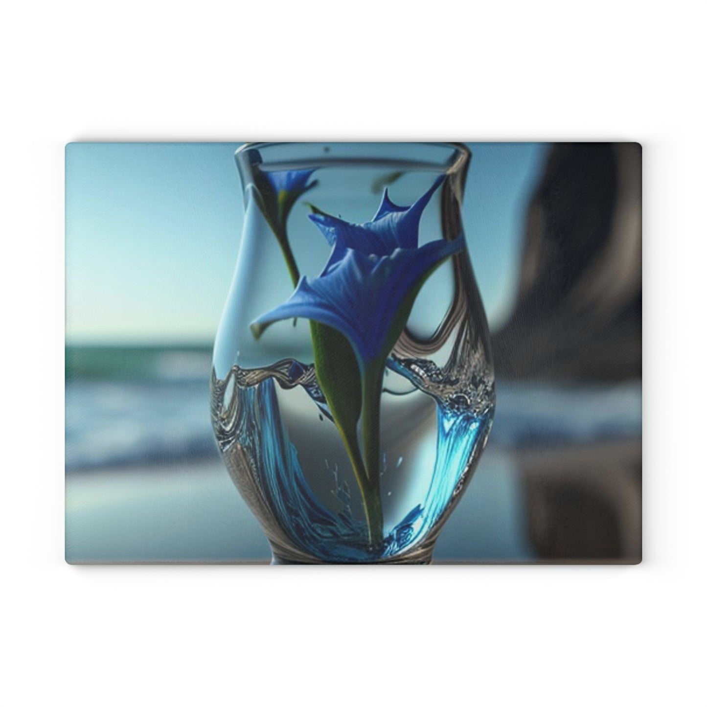 Glass Cutting Board The Bluebell 2