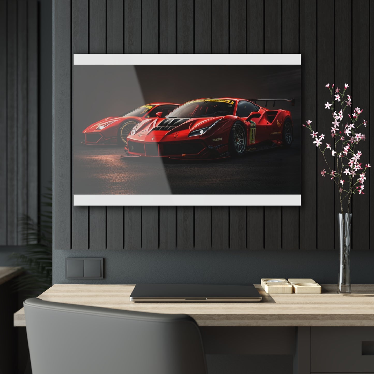 Acrylic Prints Ferrari Red 4