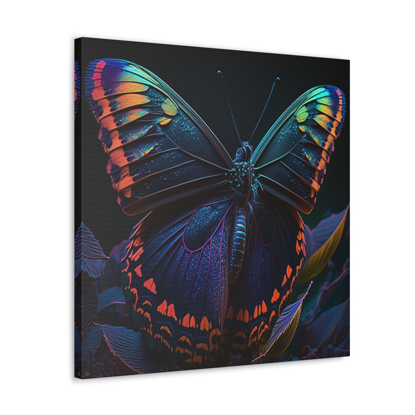 Canvas Gallery Wraps Hue Neon Butterfly 3