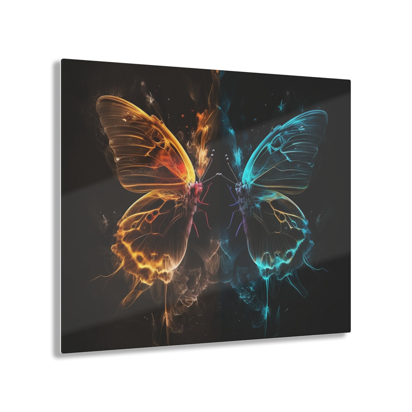 Acrylic Prints Kiss Neon Butterfly 7