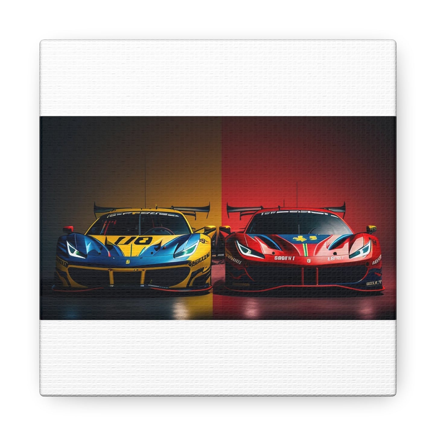 Canvas Gallery Wraps Ferrari Red Blue 3