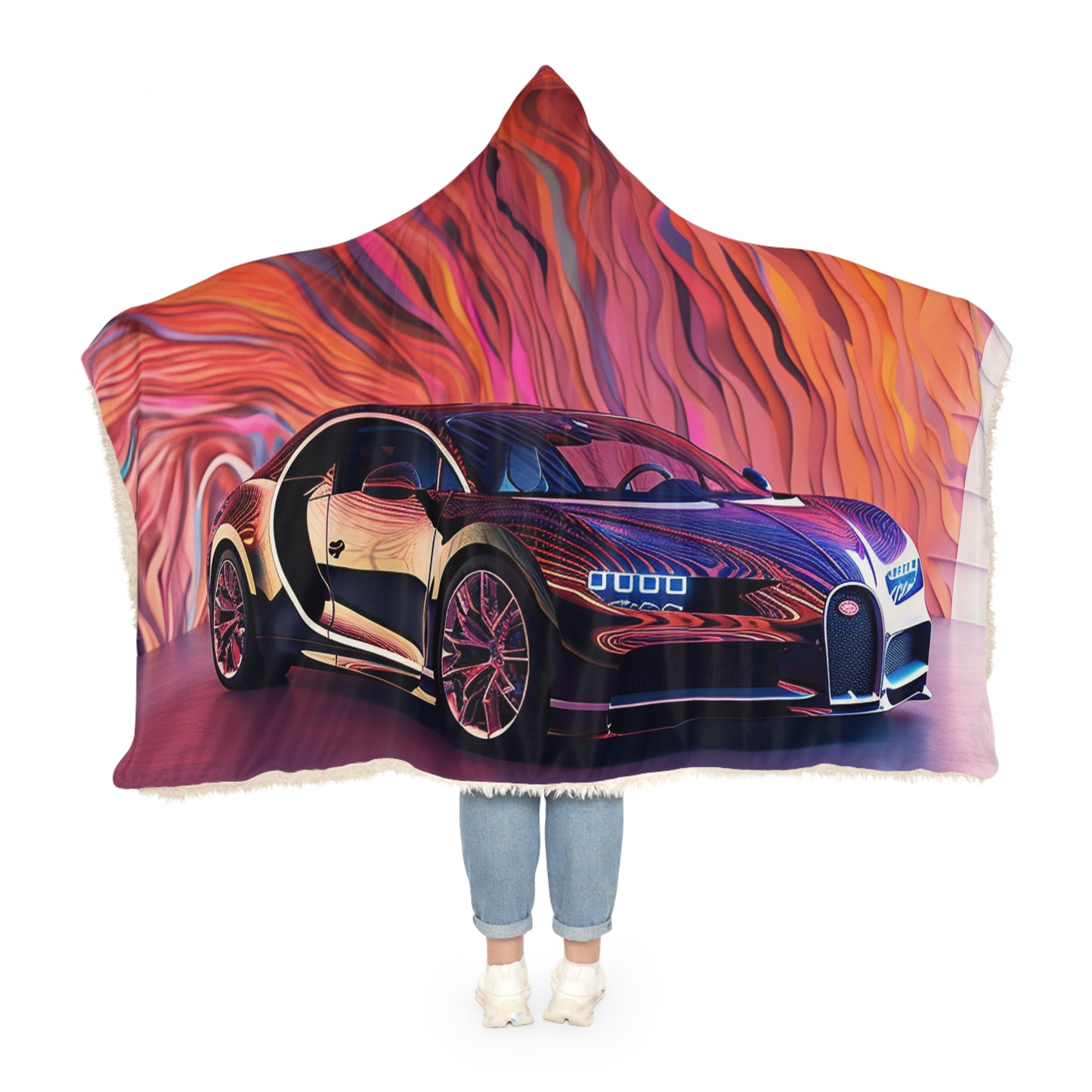 Snuggle Hooded Blanket Bugatti Abstract Flair 4