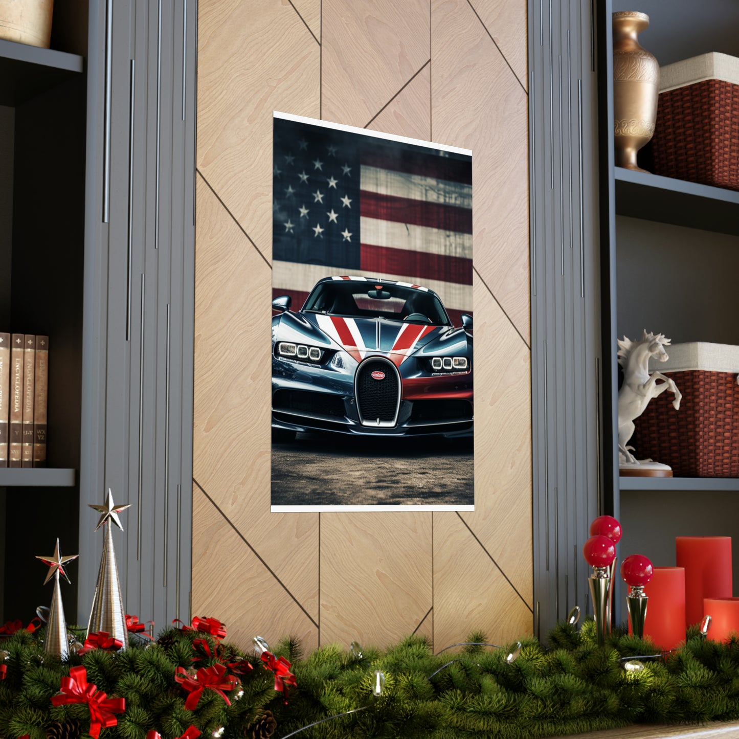 Premium Matte Vertical Posters Bugatti Flag 2