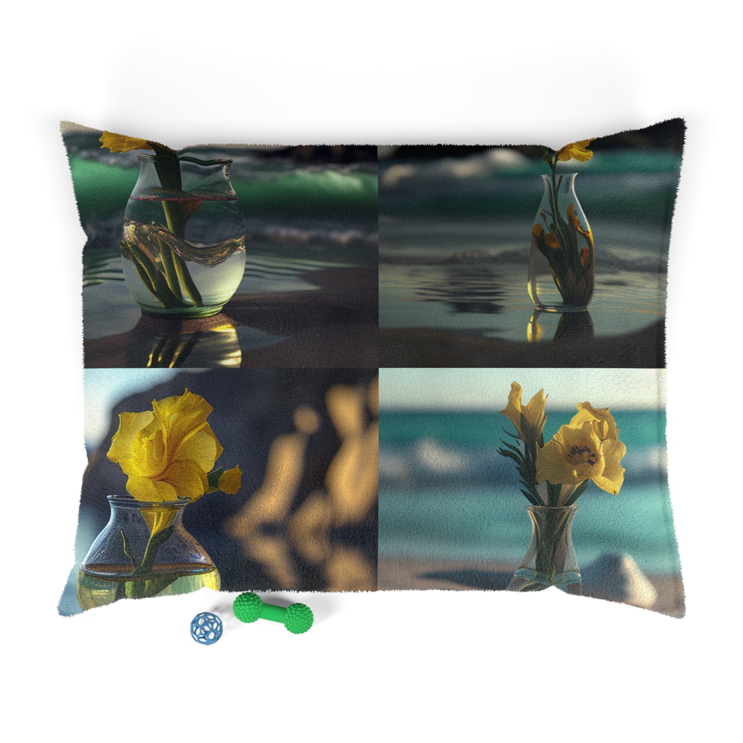 Pet Bed Yellow Gladiolus glass 5