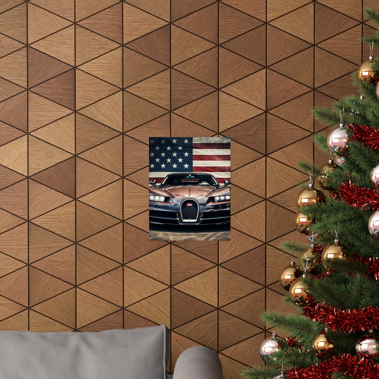 Premium Matte Vertical Posters Bugatti Flag 4