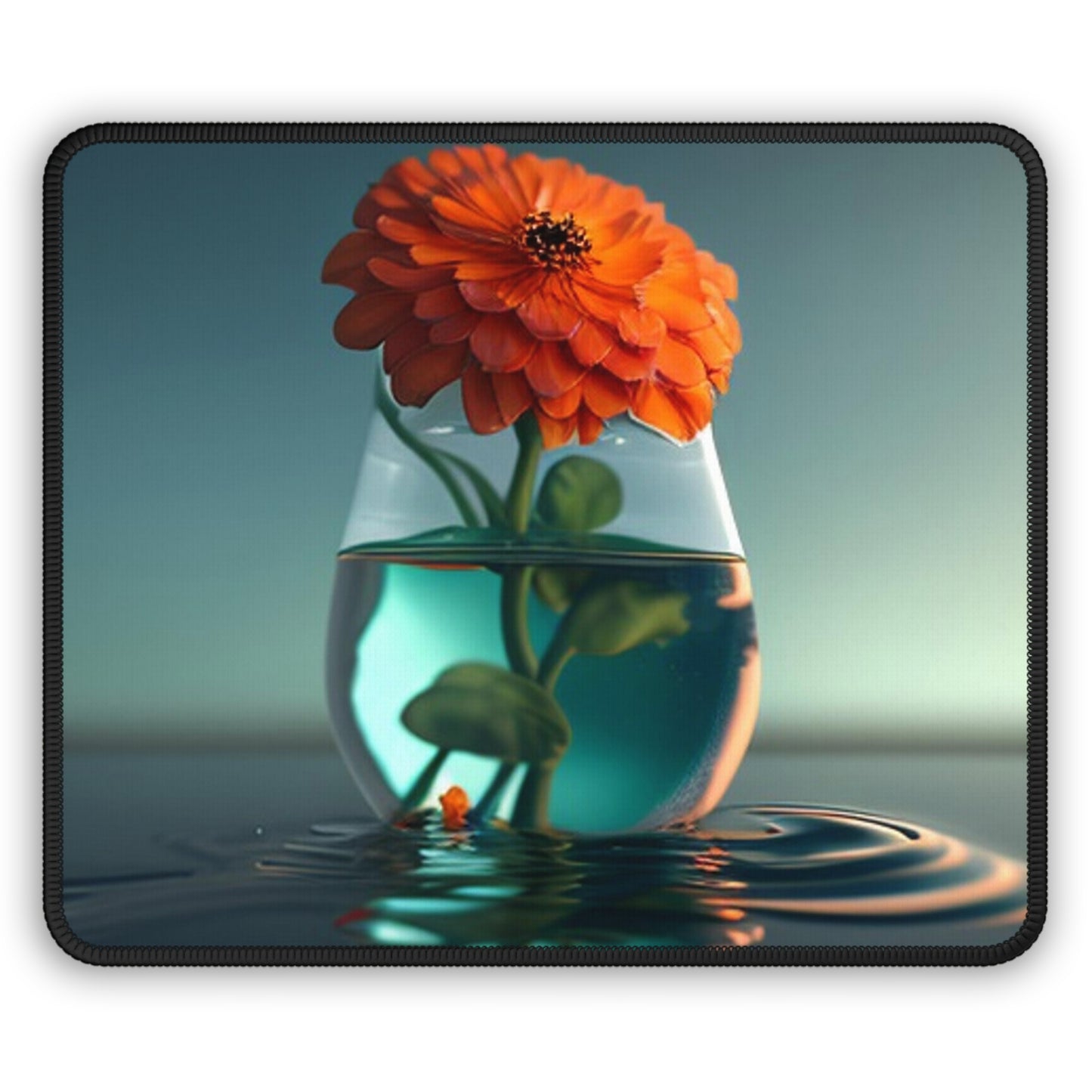 Gaming Mouse Pad  Orange Zinnia 1