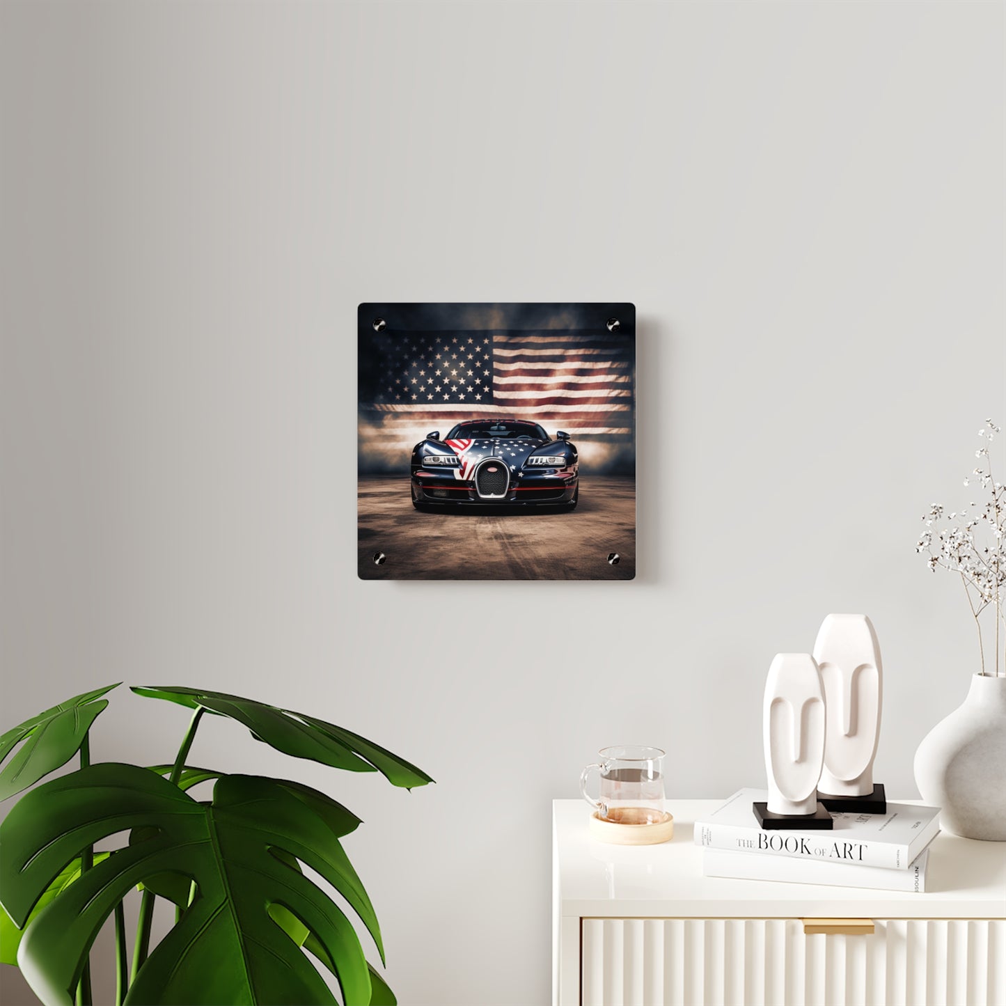 Acrylic Wall Art Panels Bugatti American Flag 2