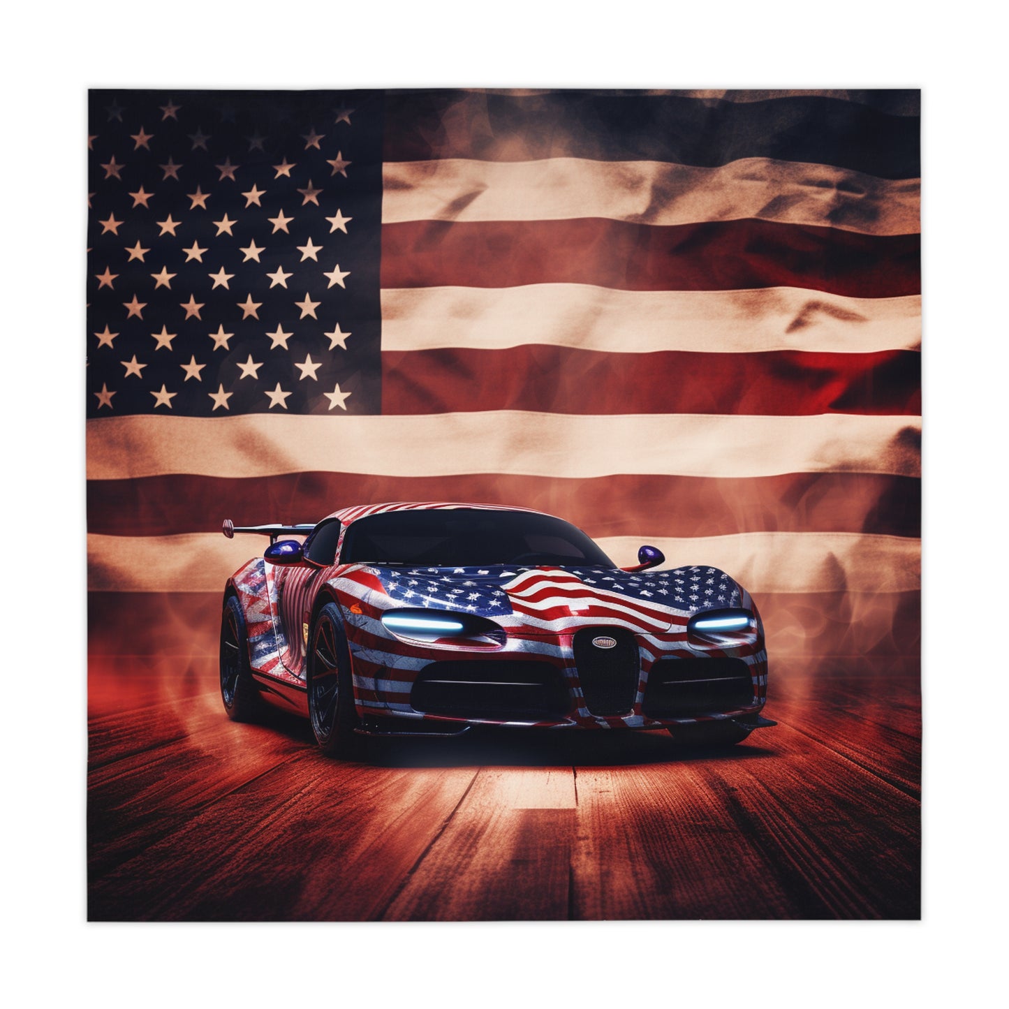 Tablecloth Abstract American Flag Background Bugatti 2