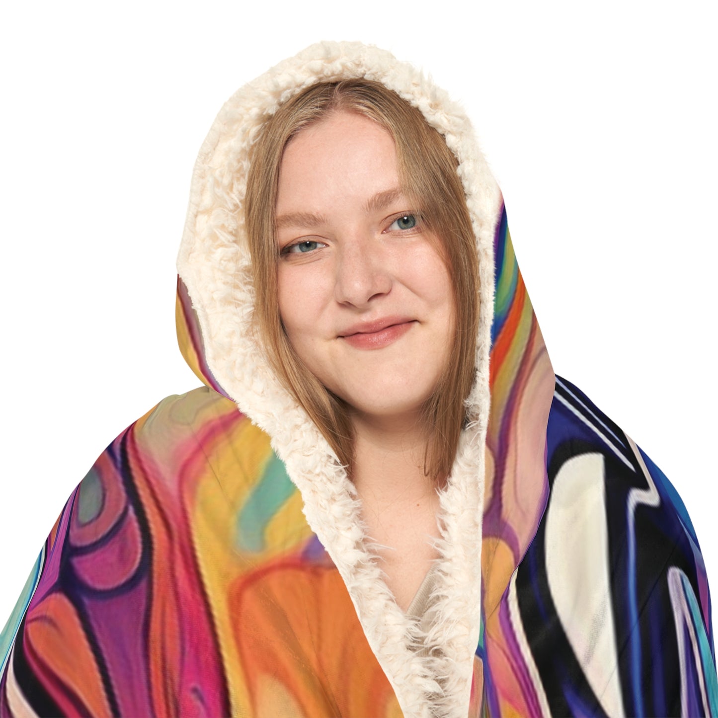 Snuggle Hooded Blanket Bugatti Abstract Concept 3